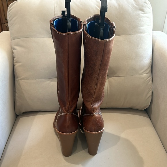 Michael Kors brown leather boots  size 9 as pictured. No size stamp inside - Picture 6 of 8